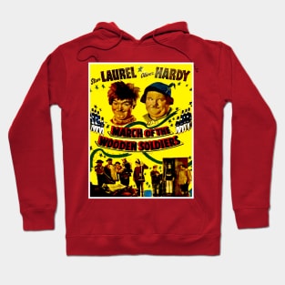 March of the wooden Soldiers Vintage Laurel and Hardy Movie Poster Hoodie